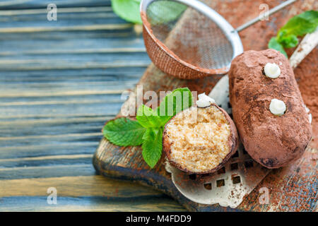 De pommes de terre Gâteau Truffé de près. Banque D'Images