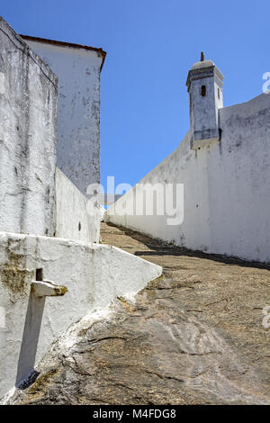 Garde sur la fortification quartier historique de Santa Cruz Banque D'Images