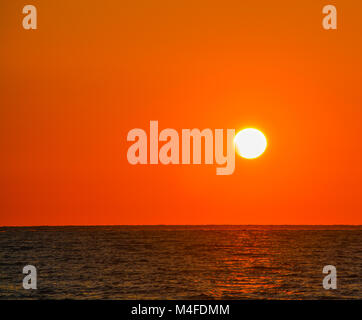 Coucher de soleil sur le golfe du Mexique Banque D'Images