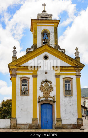 Vieux et église historique d'Ouro Preto Banque D'Images