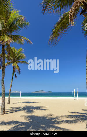 La plage de Leblon, Rio de Janeiro Banque D'Images