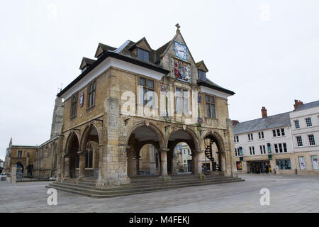 PETERBOROUGH, Royaume-Uni, - le 12 février 2018. Guildhall of Peterborough est un exemple d'une architecture historique dans le centre-ville de Peterborough, Royaume-Uni. Banque D'Images