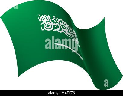 Drapeau de l'Arabie saoudite, vector illustration Illustration de Vecteur