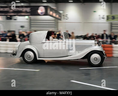 Londres, Royaume-Uni. 15e Février 2018. 1934 Rolls Royce 20/25 sur le Grand Avenue à la London Classic Car Show Excel London UK Crédit : Cabanel/Alamy Live News Banque D'Images