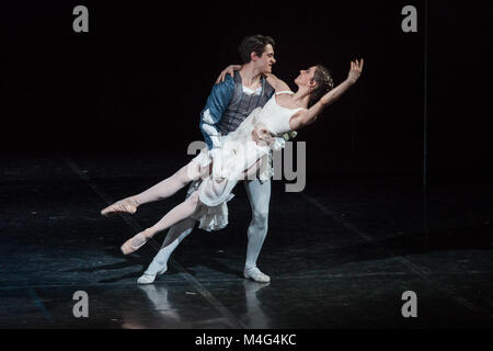 Zagreb, Croatie. 15 Février, 2018. Romeo et Juliette Ballet par Sergei Prokofiev au stade de Zagreb, attache nationale croate Crédit : Deyan Baric/Alamy Live News Banque D'Images