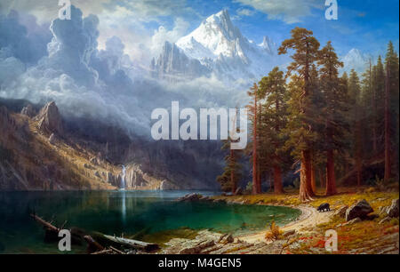 Mont Corcoran, Albert Bierstadt, vers 1876, National Gallery of Art, Washington DC, USA, Amérique du Nord Banque D'Images