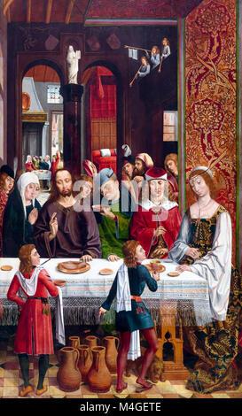 Le mariage à Cana, Maître des Rois Catholiques, vers 1495, National Gallery of Art, Washington DC, USA, Amérique du Nord Banque D'Images