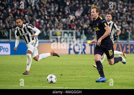 Harry Kane (Tottenham) lors de la Ligue des Champions match Juventus FC vs Tottenham Hotspurs FC. Score final a été 2-2 dans Juventus Stadium, Turin, Italie 1 Banque D'Images