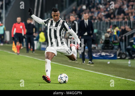 Au cours de la Ligue des Champions match Juventus FC vs Tottenham Hotspurs FC. Score final a été 2-2 dans Juventus Stadium, Turin, Italie 13 février 2018 Banque D'Images