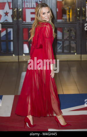 Les juges et les présentateurs arrivent pour Britain's got talent à l'Opéra de Blackpool. Avec : Amanda Holden Où : Blackpool, Royaume-Uni Quand : 16 Jan 2018 : Crédit d'Euan Cherry/WENN.com Banque D'Images