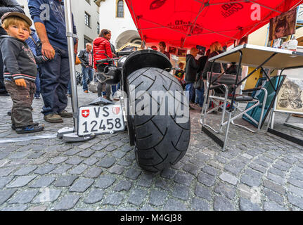 Lors de la réunion des motards à Brig ville. La Suisse Banque D'Images