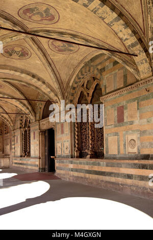 FLORENCE, ITALIE - 19 septembre 2017 : cloître vert à Florence en Italie. Banque D'Images