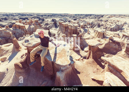 Bisti badlands Banque D'Images