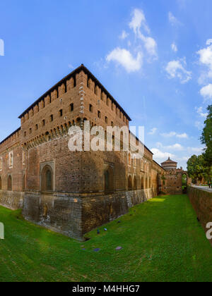 Le château des Sforza à Milan Italie Banque D'Images