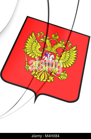 Armoiries de la Russie. 3D Illustration. Banque D'Images