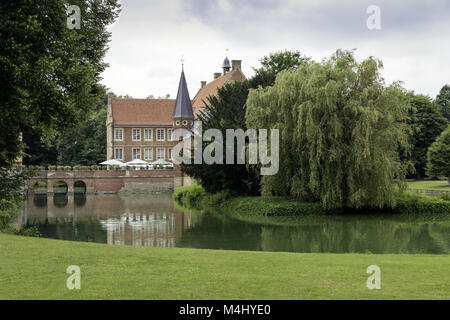 Château Hülshof, près de Havixbeck Nordrhein-westfalen, Allemagne Banque D'Images