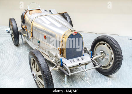 Bugatti 51 voiture de course de 1931, National Technical Museum, Prague, République Tchèque Banque D'Images