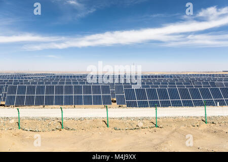 Sur l'énergie solaire du désert de Gobi Banque D'Images