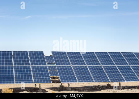 Sur l'énergie solaire du désert de Gobi Banque D'Images