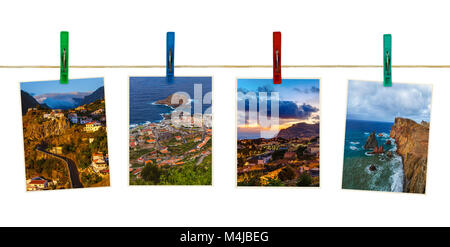 L'île de Madère au Portugal images (mes photos) sur des clothespins Banque D'Images