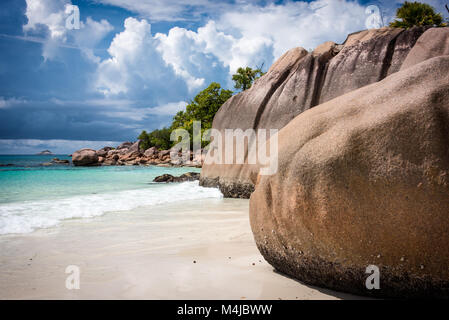 Anse Lazio, Praslin, Seychelles Banque D'Images