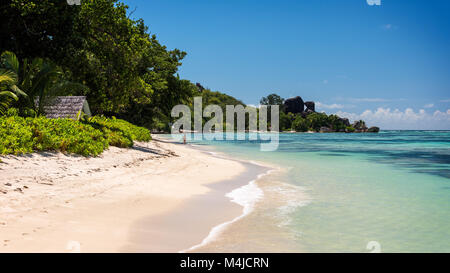 Anse Union européenne, La Digue, Seychelles Banque D'Images