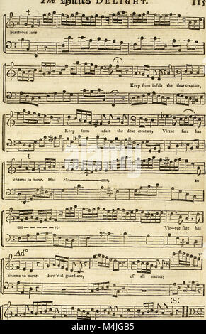 Cabinet d'apollon- ou les muses delight une collection de chansons en anglais et en italien, des cantates et duettes,mis en musique pour le clavecin, violon, flûte allemande, &c (1756) (14598178247) Banque D'Images