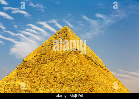 La grande pyramide de Gizeh et la pyramide de Chéops, pyramides, Gizeh, Egypte, Afrique du Nord Banque D'Images