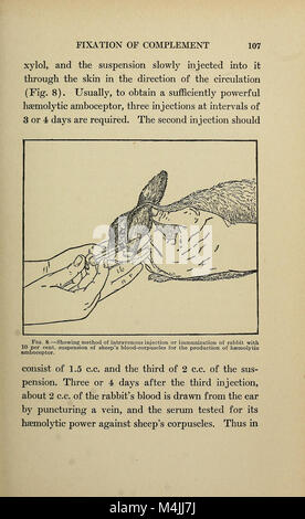 Immunologie appliquée - l'application pratique des sérums et vaccins bactériens de manière prophylactique, diagnostique, et thérapeutique (1916) (14582410078) Banque D'Images