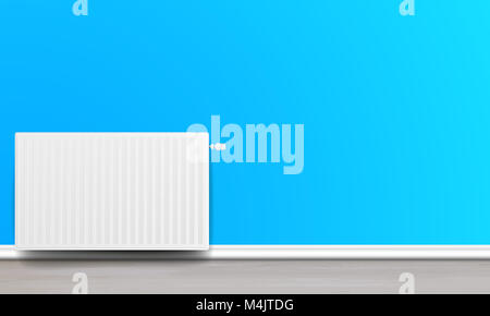 Radiateur Accueil blanc Banque D'Images