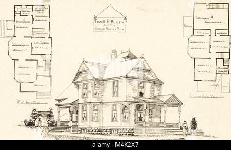 Logements artistique - donner des vues, des plans d'étage et les estimations de coût de nombreux cottage - dessins et modèles industriels, l'établissement des coûts à partir de $600, conçus et sélectionnés avec une référence particulière à l'économie dans la construction et l'(14598360338) Banque D'Images