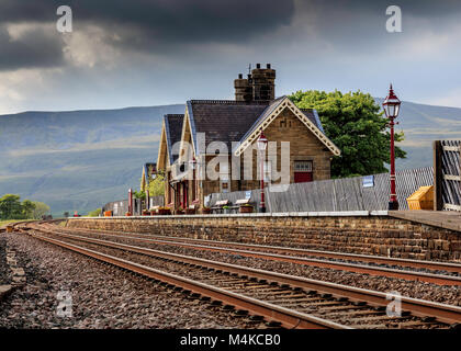 La gare ferroviaire de Ribblehead, Ribblehead, North Yorkshire, Angleterre Banque D'Images