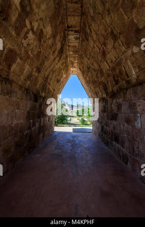 Le quadrilatère du religieuses en ruines de Uxmal, cité maya préhispanique du site archéologique d'Uxmal, Province du Yucatan, Mexique, Amérique Centrale Banque D'Images