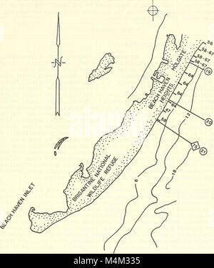 Les changements de plage à Long Beach Island, New Jersey, 1962-73 (1980) (20170562750) Banque D'Images