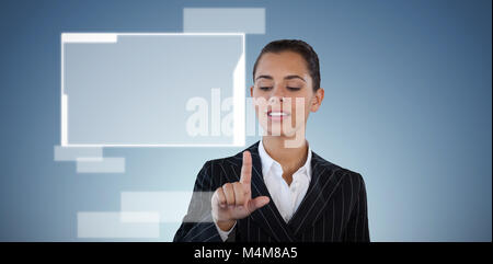 Libre de droits en litige touchant interface invisible Banque D'Images