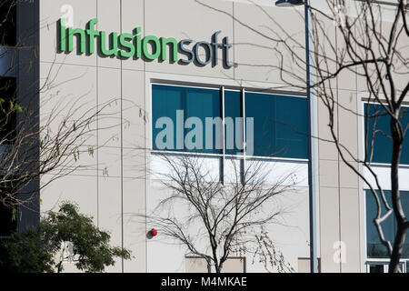 Un logo affiche à l'extérieur du siège de Infusionsoft à Chandler, Arizona, le 3 février 2018. Banque D'Images