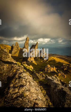 Le vieil homme de Storr, île de Skye Banque D'Images