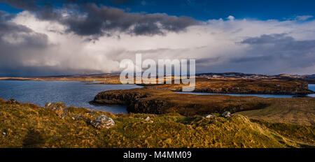 Uillinish et Oronsay Tidal Island, île de Skye Banque D'Images