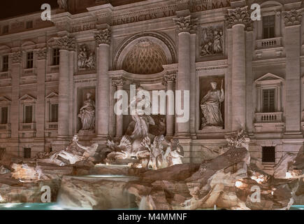 Close-up de la fontaine de Trevi à Rome Banque D'Images