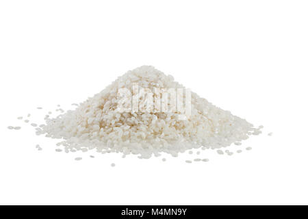 Tas de riz isolated on white blackground Banque D'Images