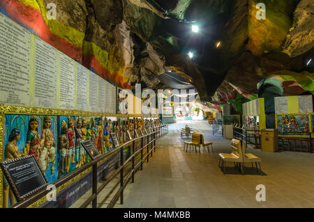 Kuala Lumpur, Malaisie - 13 févr. 2018 : Grotte Villa est une nouvelle attraction touristique dans les grottes de Batu. Banque D'Images