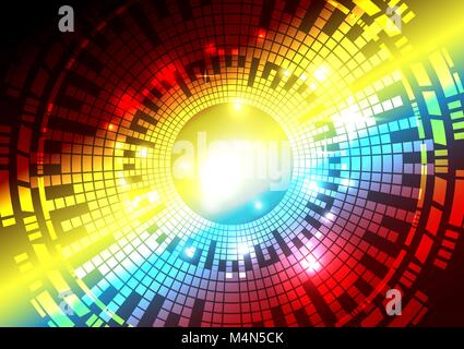 La technologie numérique couleur concept, Abstract vector background with copy space Illustration de Vecteur