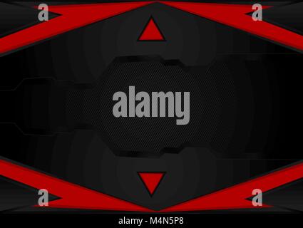 Rayures rouge et noir.abstract vector background with copy space for business et technologie, vector illustration Illustration de Vecteur