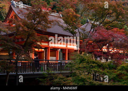 Amida-ne et Okuno-dans la halle de Temple Kiyomizu-dera temple bouddhiste à décor de l'automne. Kyoto, Japon 2017. Banque D'Images