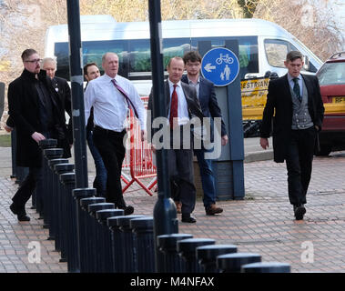 Birmingham, UK. Feb 17, 2018. Henry Bolton arrive à l'age pour crédit : Londonphotos UKIP/Alamy Live News Banque D'Images