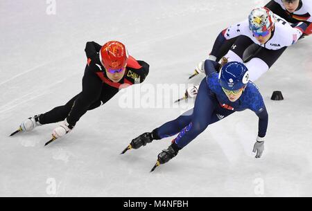 Pyeongchang, Corée du Sud. 7 Février, 2018. Kathryn Thompson (GBR). Womens 1 500m. Courte piste. Gangneung ice arena. Jeux Olympiques d'hiver de Pyeongchang 2018. Gangneung. République de Corée. 17/02/2018. Credit : Sport en images/Alamy Live News Banque D'Images