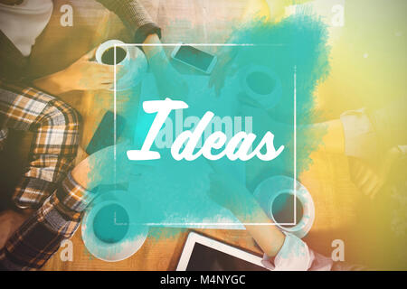 Image composite de l'idée de message texte Banque D'Images