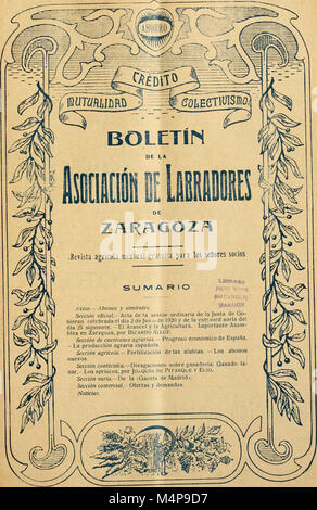 De la Boletn Asociacin de Labradores de Zaragoza (20388710705) Banque D'Images