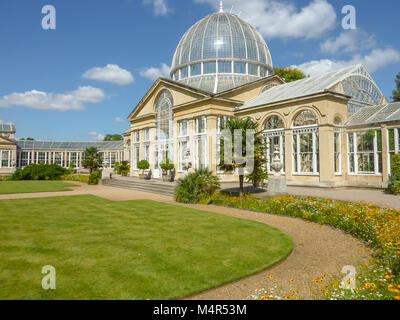 La grande véranda dans les motifs de Syon Park , , Londres, Angleterre Banque D'Images