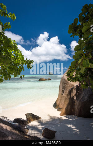 Anse Source d'argent, La Digue, Seychelles Banque D'Images